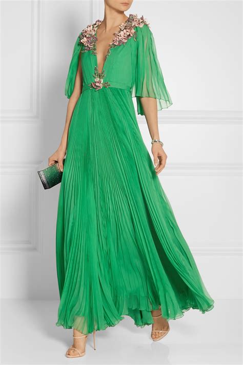 gucci chiffon dress